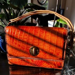 Handmade Alligator Shoulder Bag from Florida